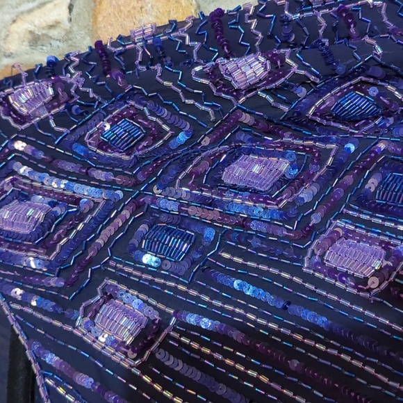 Judith and creations silk sequins evening top - Picture 7 of 16